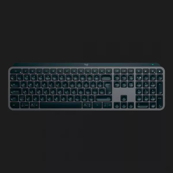 Клавіатура бездротова Logitech MX Keys S Plus (Palm Rest Graphite) (UA)