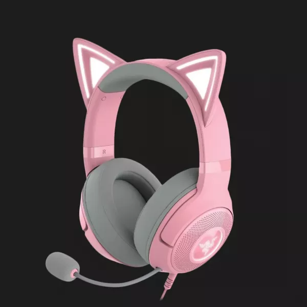 Ігрова гарнітура RAZER Kraken Kitty V2 (Quartz) (RZ04-04730200-R3M1) (UA)