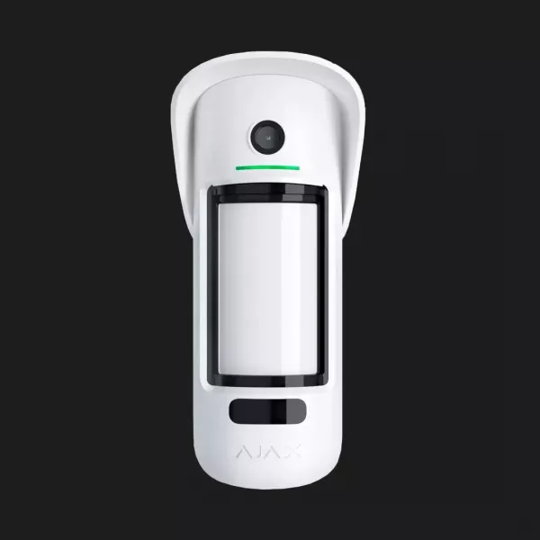 Датчик руху вуличний з фотофіксацією Ajax MotionCam Outdoor, Jeweler, бездротовий (White)