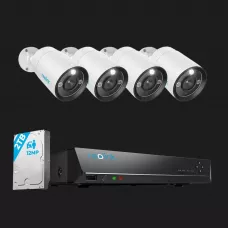 Комплект відеоспостереження Reolink RLK8-1200B4-A 2.8 mm (White)