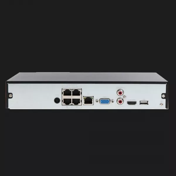 Відеореєстратор Dahua DHI-NVR1104HS-P-S3/H (4 канали) (Black)