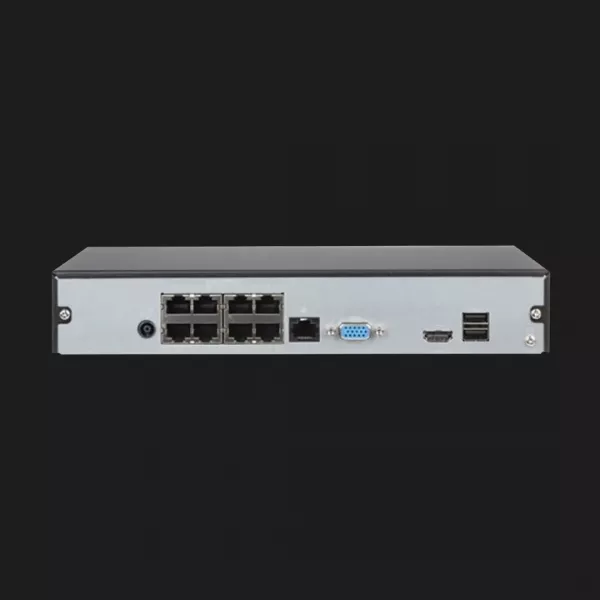 Відеореєстратор Dahua DHI-NVR1108HS-8P-S3/H (8 каналів) (Black)