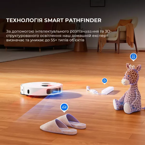 Робот-пилосос з вологим прибиранням Dreame Bot L10S PRO Ultra Heat (White)
