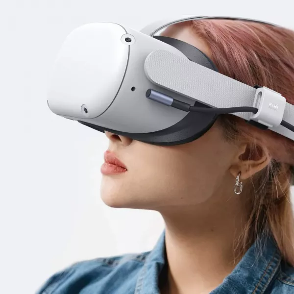 Кабель KIWI USB-A to USB-C для Oculus Quest 3/3s (Black)