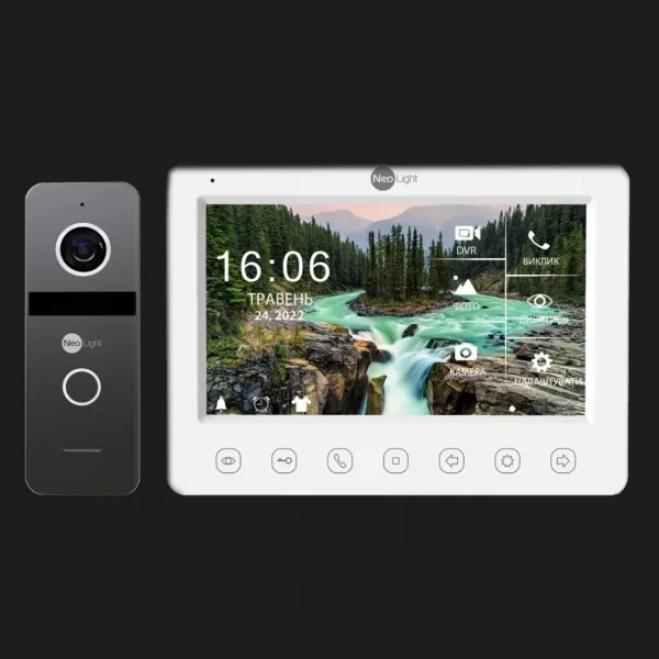 Комплект відеодомофону Neolight NeoKIT HD + WiFi (Graphite)
