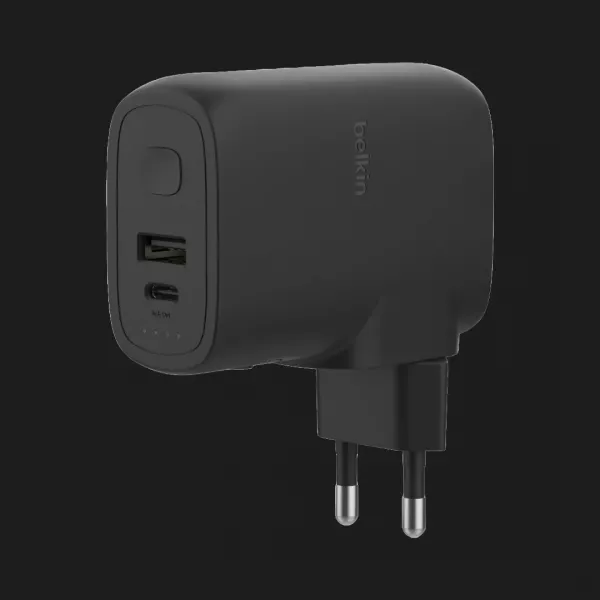Зарядний пристрій Belkin 25W + Power Bank, USB-A/USB-C (5000mAh) (Black)