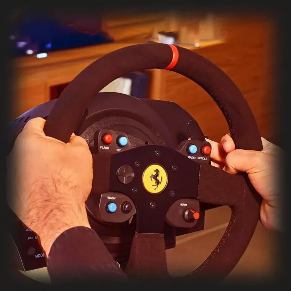 Комплект (кермо, педалі) Thrustmaster T300 RS Ferrari Integral RW Alcantara edition PS5/PC/PS4 (Black) (EU)