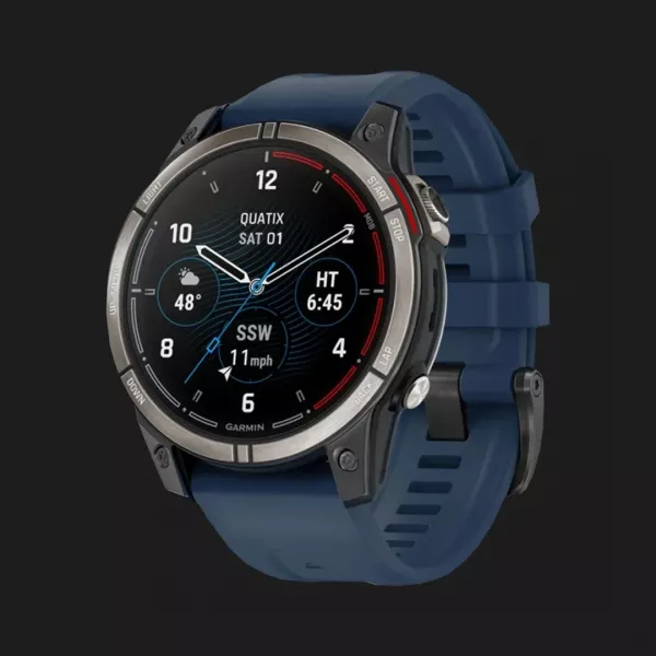 Garmin Quatix 7 Pro AMOLED Edition Marine GPS Smartwatch with Captain Blue Band