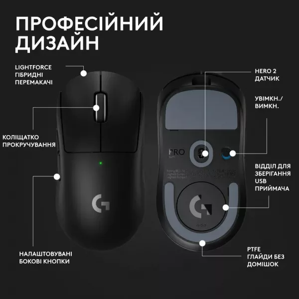 Ігрова миша Logitech G Pro X Superlight 2 (Black) (UA)