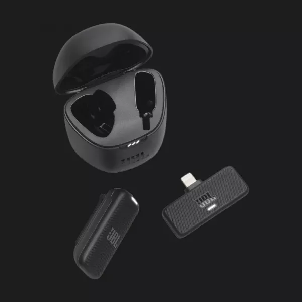 Бездротовий петличний мікрофон JBL Quantum Stream Wireless Lightning (Black)
