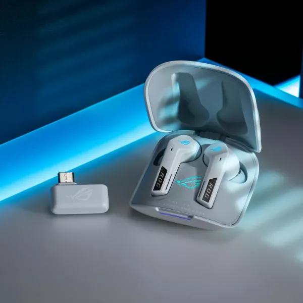 Ігрова гарнітура ASUS ROG Cetra True Wireless SpeedNova (White)