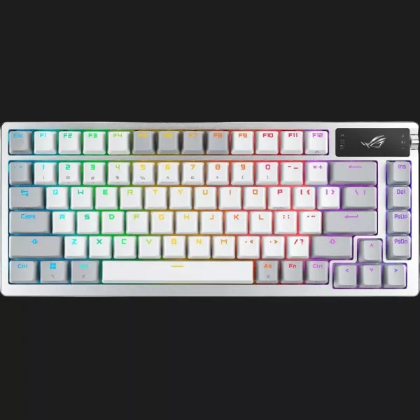Клавіатура ігрова ASUS ROG Azoth NX Snow EN PBT (White) (UA)