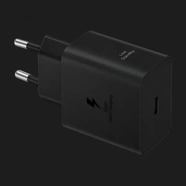 Блок живлення Samsung 45W Travel Adapter (with Type-C cable) (Black)