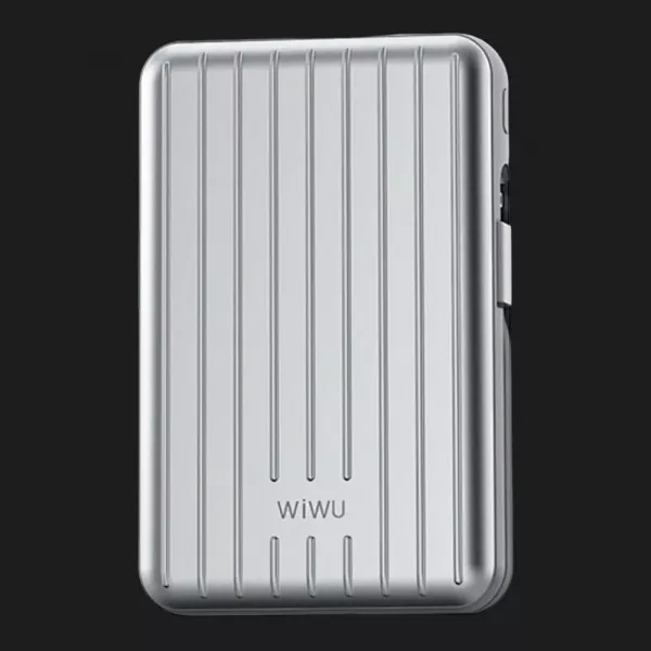 Power Bank WiWU Trunk Series Magnetic Wireless charging 20000mAh, 22,5w (PP04) (Silver)