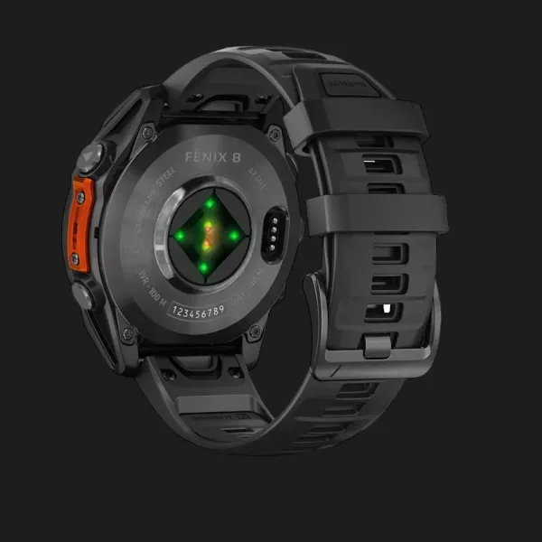 Garmin Fenix 8 47mm AMOLED Slate Gray with Black Silicone Band