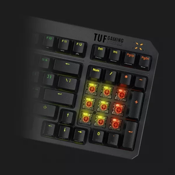 Клавіатура ігрова ASUS TUF Gaming K3 Gen II, EN/UK (Black) (UA)