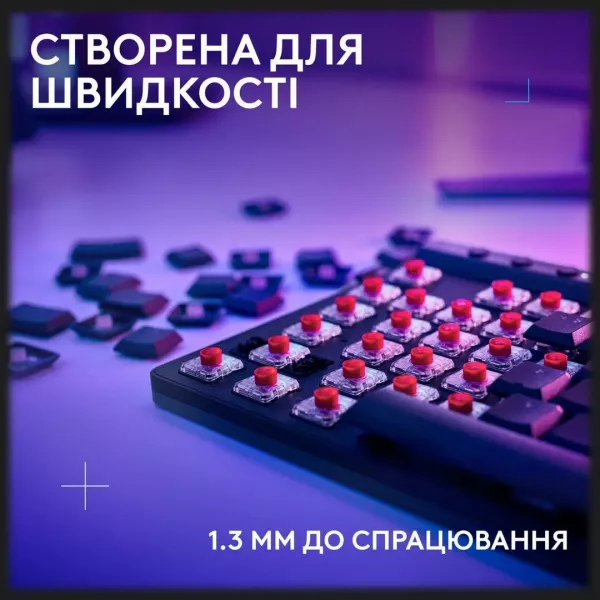 Клавiатура ігрова Logitech G515 Lightspeed TKL (Black) (UA)