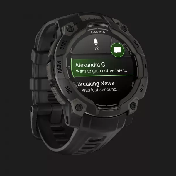 Garmin Instinct 3 45mm AMOLED Black with Black Band