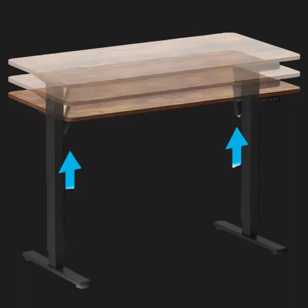 Комп'ютерний стіл OfficePro ODE1260DW (Dark Wood/Black) (UA)