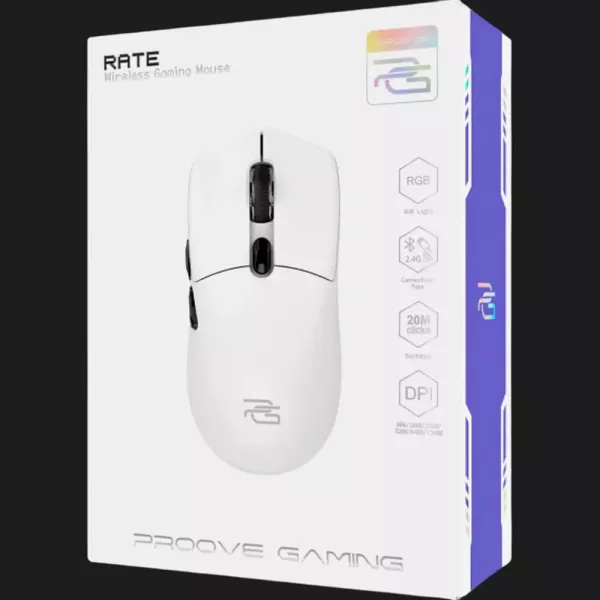 Ігрова миша Proove Gaming Rate (White) (UA)