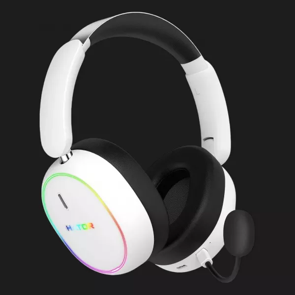 Ігрова гарнітура Hator Phoenix 2 Hi-Res wireless (White) (ESH41)