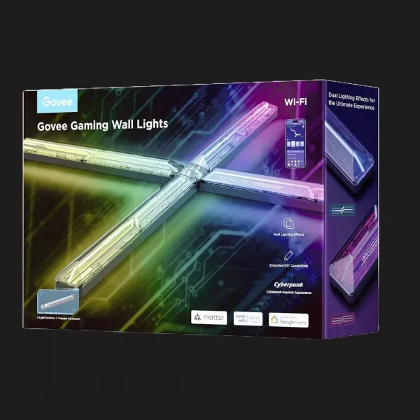 Набір настінних світильників Govee H6063 Gaming Wall light Evangelion, 8шт (H6063312)