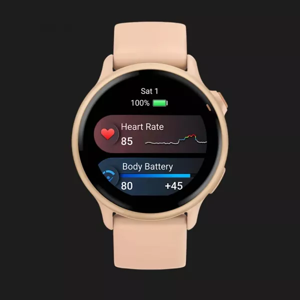 Garmin Vivoactive 6 Metallic Pink Dawn with Pink Dawn Band