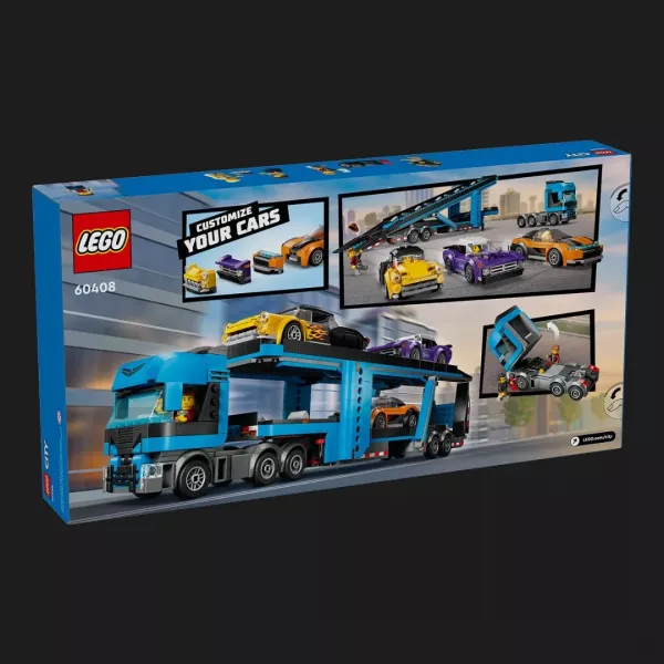 Конструктор LEGO City Вантажівка-транспортер зі спортивними авто (60408)