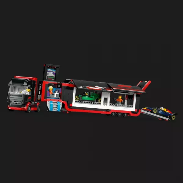 Конструктор LEGO City Вантажівка F1 з автомобілями RB20 та AMR24 (60445)