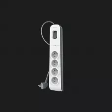 Мережевий фільтр Belkin 4хТип F, 3x1.5мм кв, 16А з захистом від перенапруги, 2м (White)