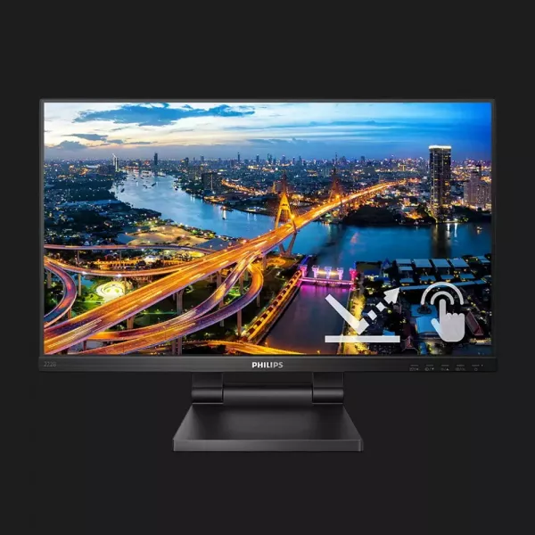 Монітор сенсорний Philips 21.5" IPS 75Hz 222B1TC/00 (UA)