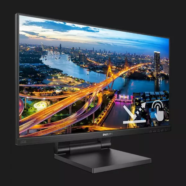 Монітор сенсорний Philips 21.5" IPS 75Hz 222B1TC/00 (UA)