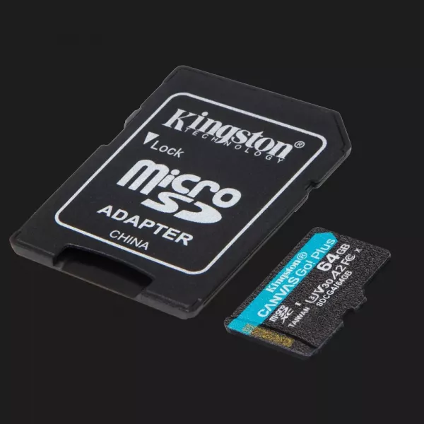 Карта пам'яті Kingston Canvas Go Plus Micro SDXC 64GB (SDCG4/64GB)