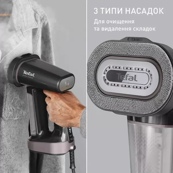 Відпарювач Tefal Pure Force 3в1 (DT8765E0) (Black)