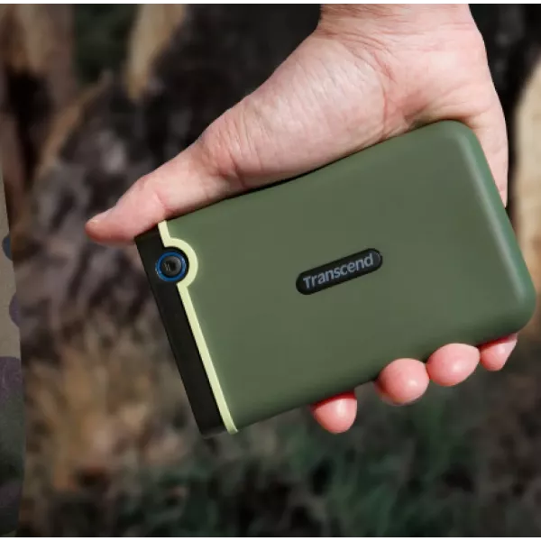Портативний жорсткий диск Transcend 2TB USB 3.1 StoreJet 25M3 (Military Green)