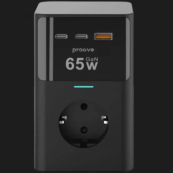 Мережевий фільтр Proove Power Cube 65W (3xAC + 2xType-C + 1xUSB) 1.5m