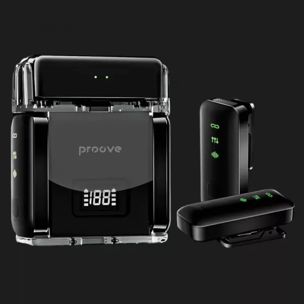 Бездротовий петличний мікрофон Proove Live (Type-C&Lighting) (UA)