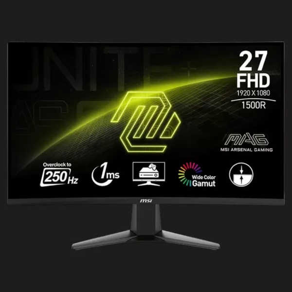 Монітор MSI 27" MAG 27C6X VA 250Hz (UA)