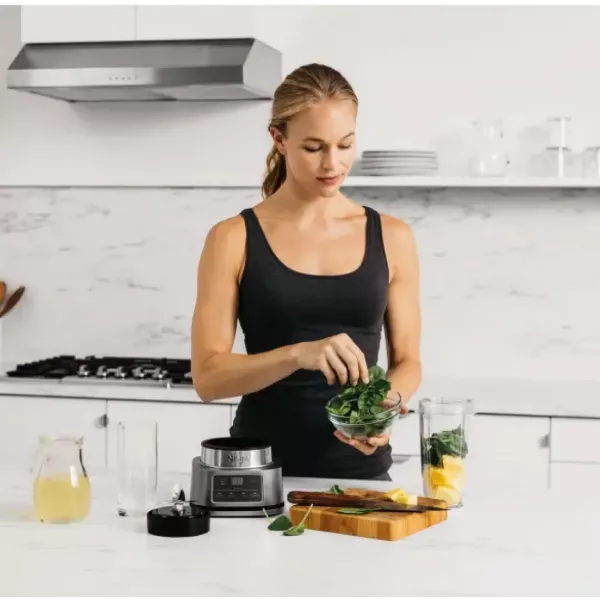 Блендер стаціонарний Ninja Foodi 2-в-1 Power Nutri з Smart Torque з Auto-IQ (Silver)