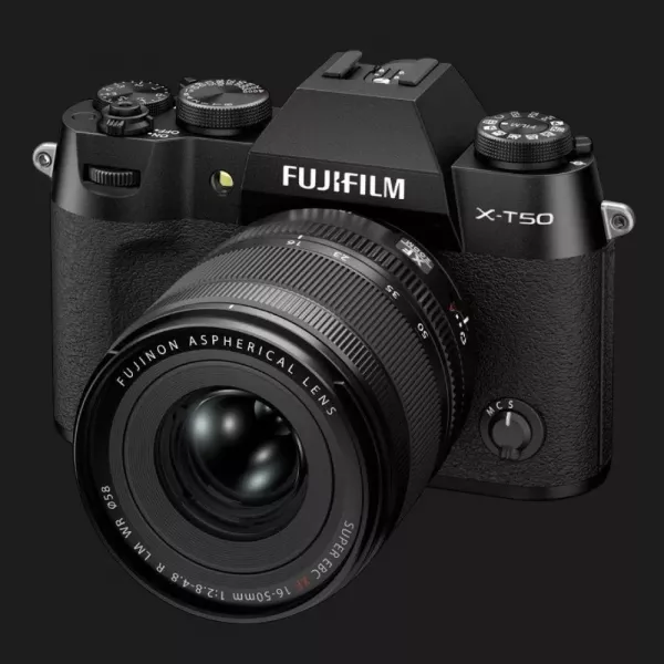 Цифровий фотоапарат Fujifilm X-T50 Kit 16-50mm f/2,8-4,8R LM WR (Black) (16828478) (Standard)