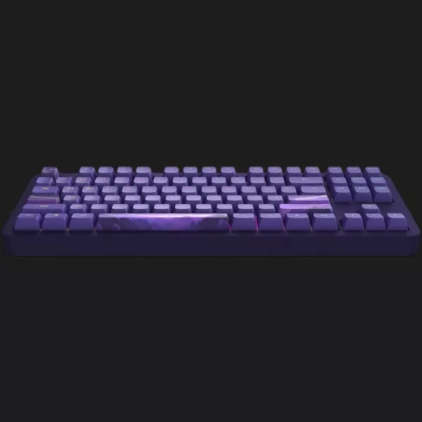Клавіатура ігрова Dark Project ALU87 Celestial ENG/UA (Black/Dark Purple) (UA)