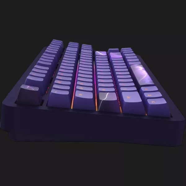 Клавіатура ігрова Dark Project ALU87 Celestial ENG/UA (Black/Dark Purple) (UA)