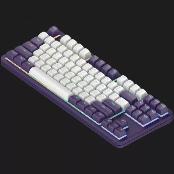 Клавіатура ігрова Dark Project ALU87 Violet ENG/UA (Violet/White) (UA)