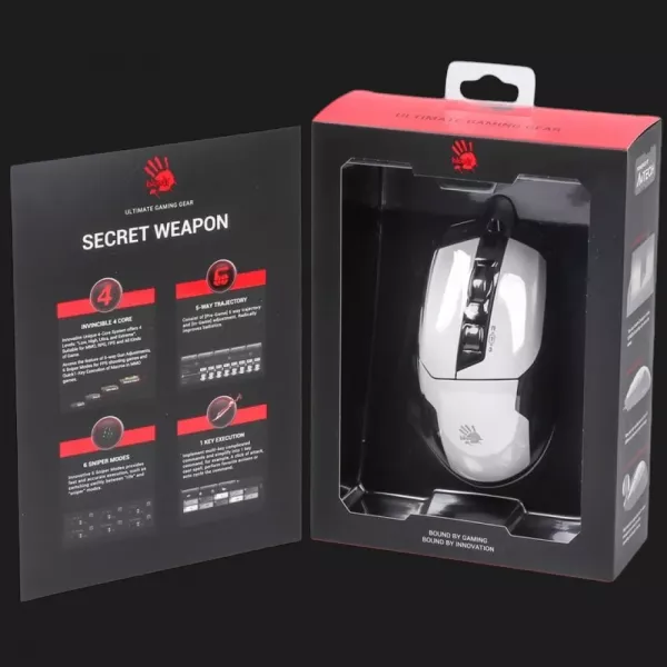 Ігрова миша Bloody W70 Max (Panda White) (UA)