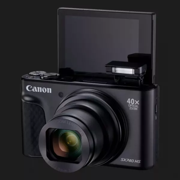Компактний цифровий фотоапарат Canon PowerShot SX740 HS (Black) (2955C012) (Standard)