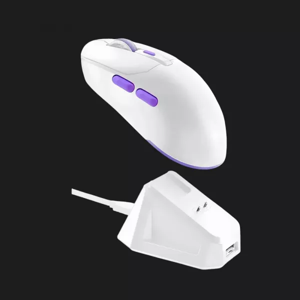 Ігрова миша Proove Gaming Rate Pro with Charging Dock (White) (UA)