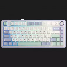 Клавіатура ігрова AULA F75 Wireless (White/Lilac)