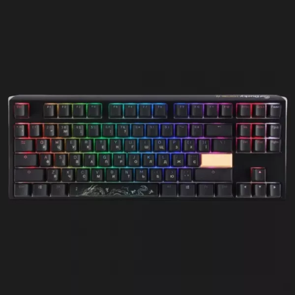 Клавіатура ігрова Ducky One 3 TKL Cherry MX Blue RGB (Black) (UA)