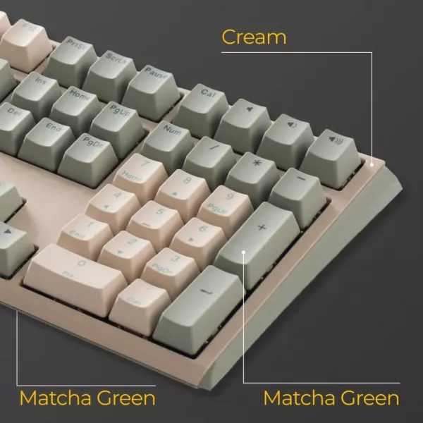 Клавіатура ігрова Ducky One 3 Cherry MX Red (Matcha Cream) (UA)