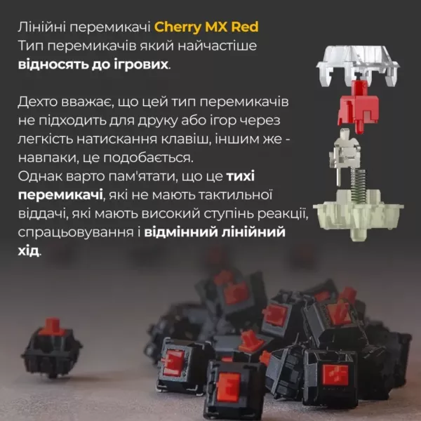 Клавіатура ігрова Ducky One 3 Cherry MX Red (Matcha Cream) (UA)